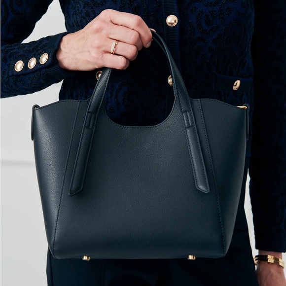 Jmaclaughing Land Leather Mini ToteElegant Black Handbag